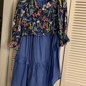 New blouse and long skirt